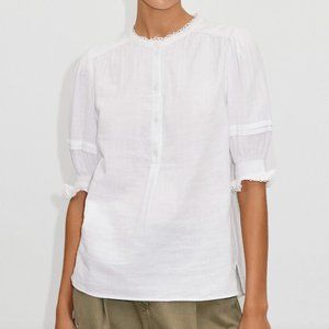 Me and Em Cheesecloth Balloon Sleeve Blouse